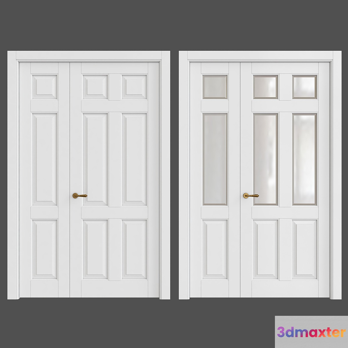 Classic interior doors 3D Max