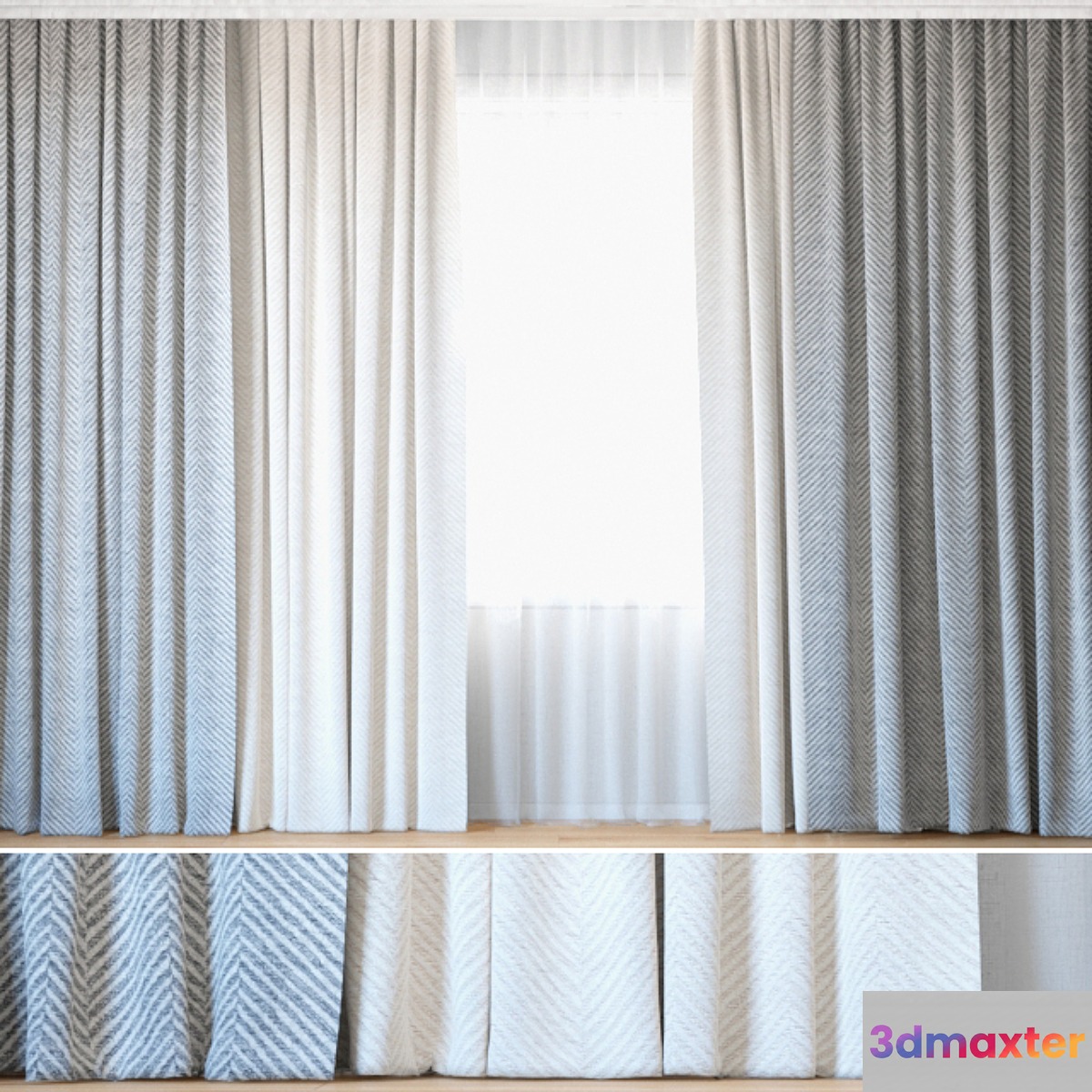 Curtains 94 | Curtains with Tulle | Backhausen | Rebbio grande - No.2