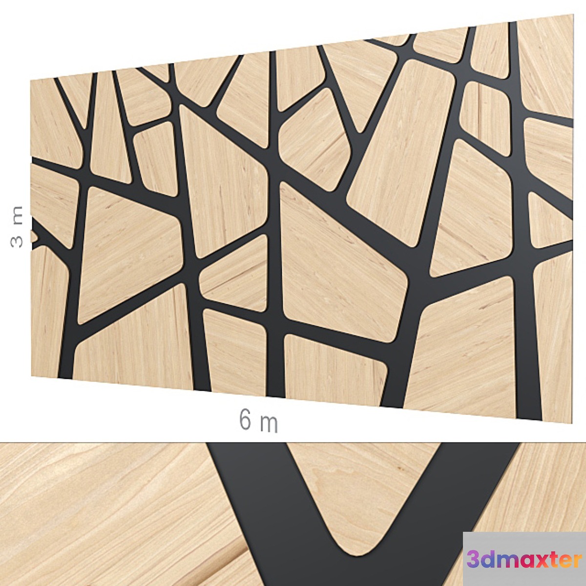 Decorative wall 191. 3D Max
