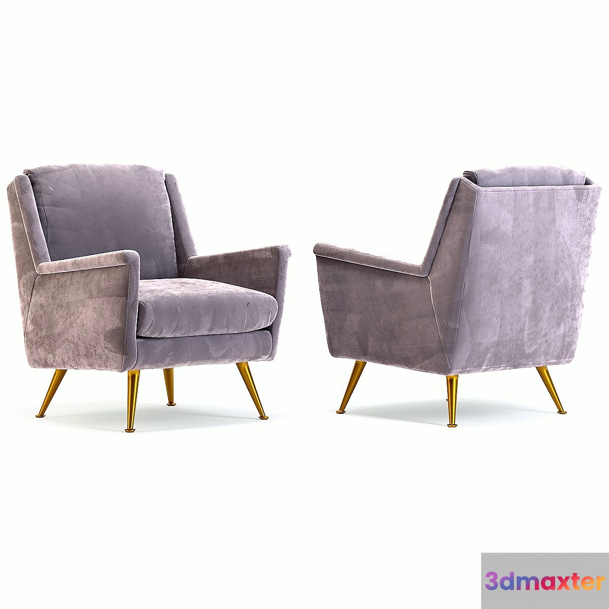 Armchair San Diego Gray 3D Max