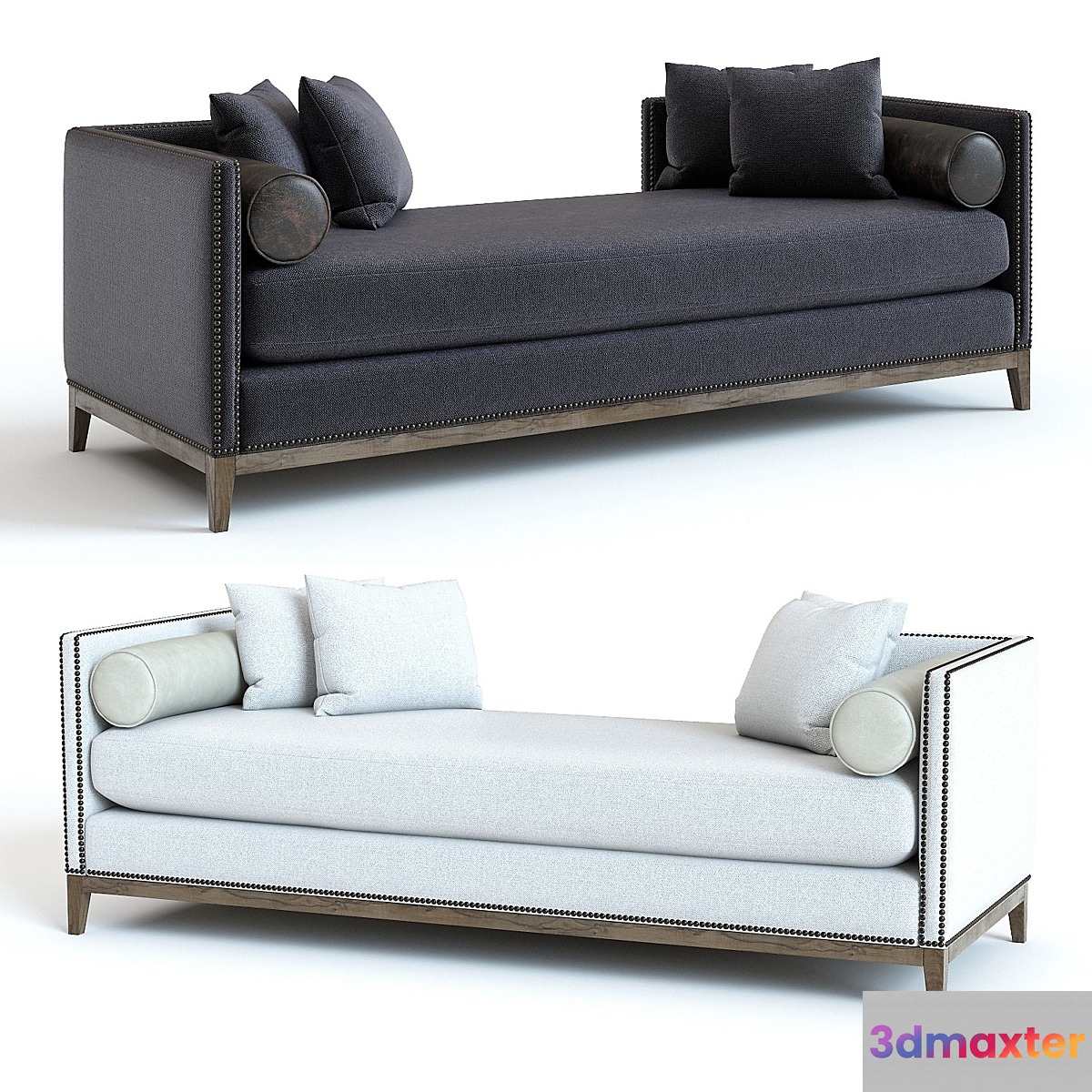 West Elm Nailhead Double Chaise - No.2