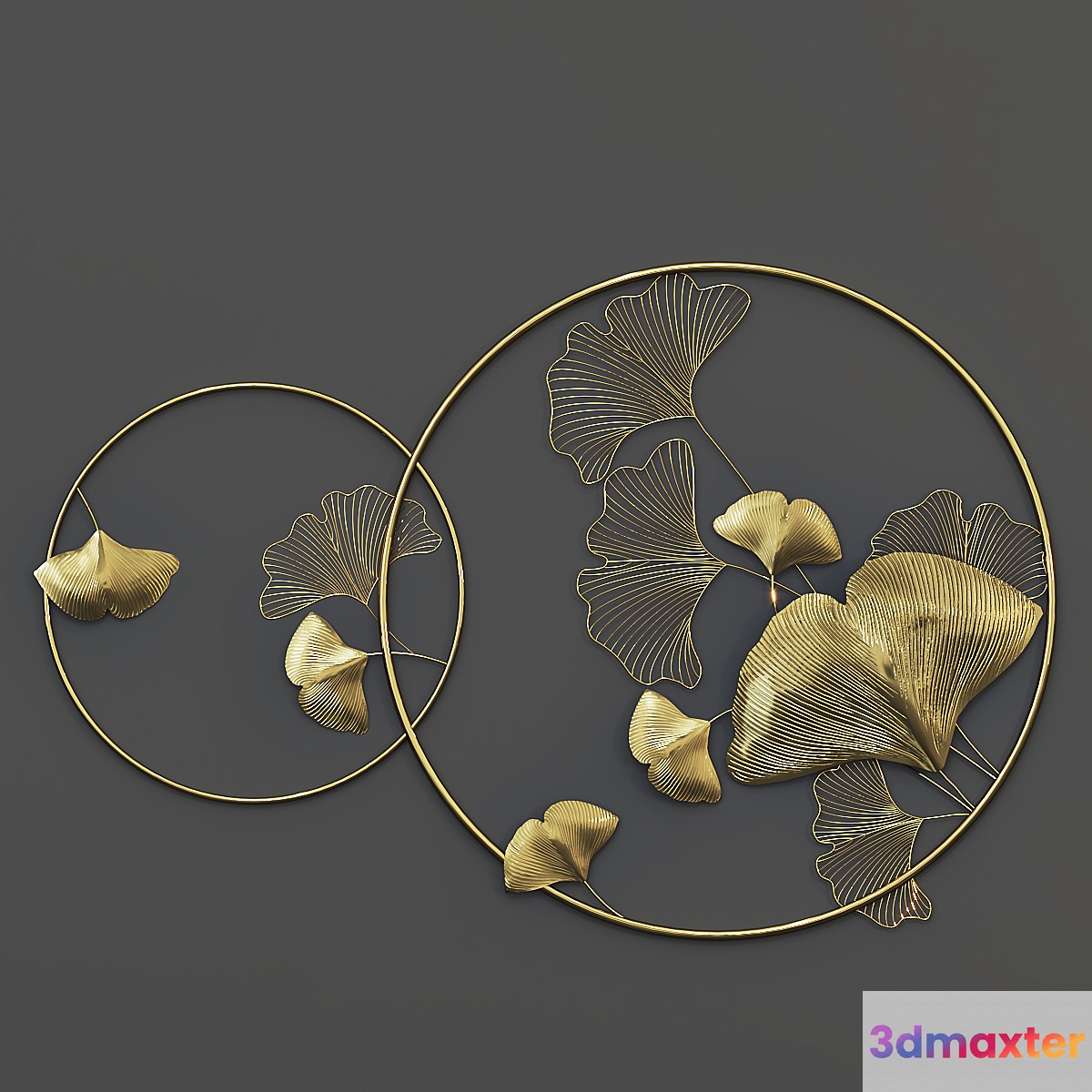 Wall Decoration Metal-Ginkgo Bilo
