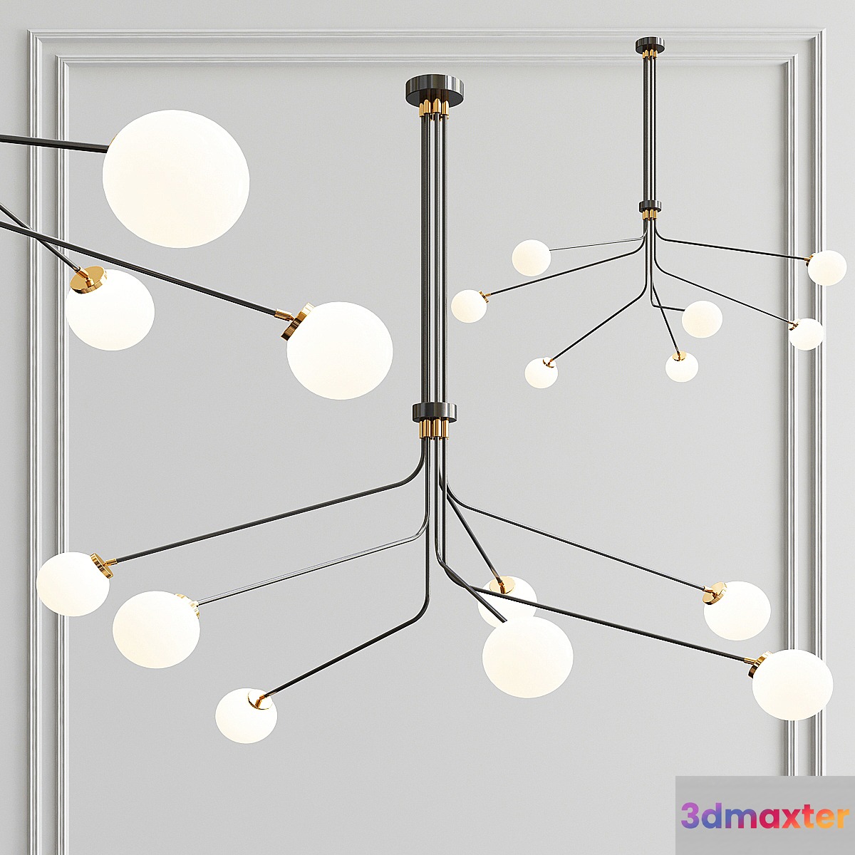 Array Opal Extended Pendant 3D Max