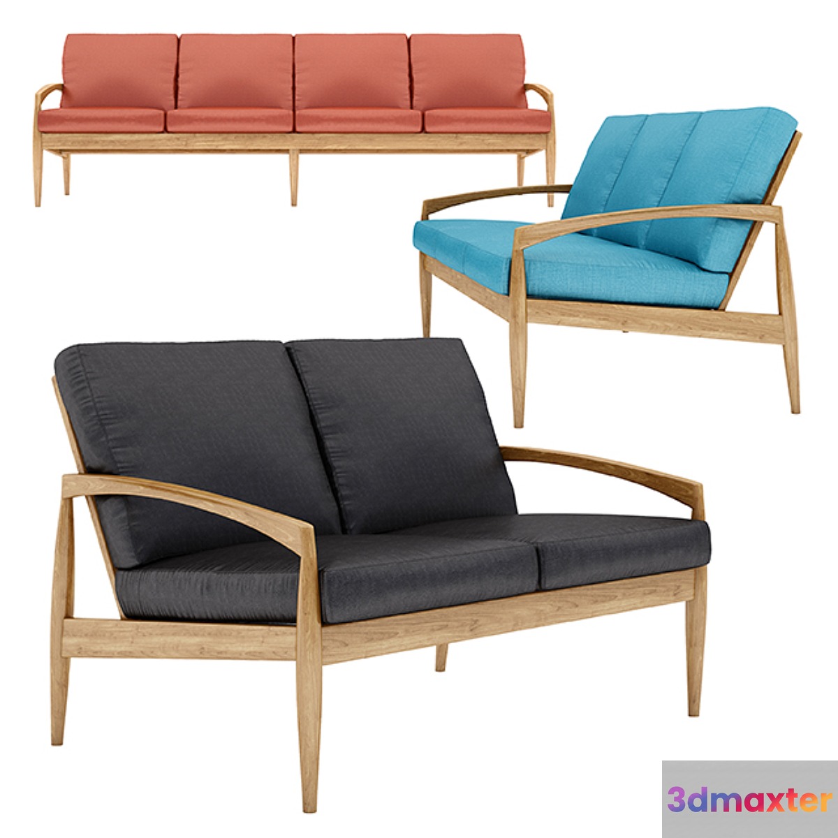 Paper knife sofa 3D Max