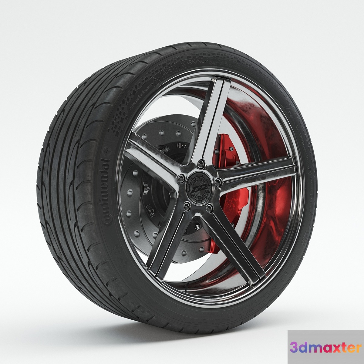 Car wheel 3D Max