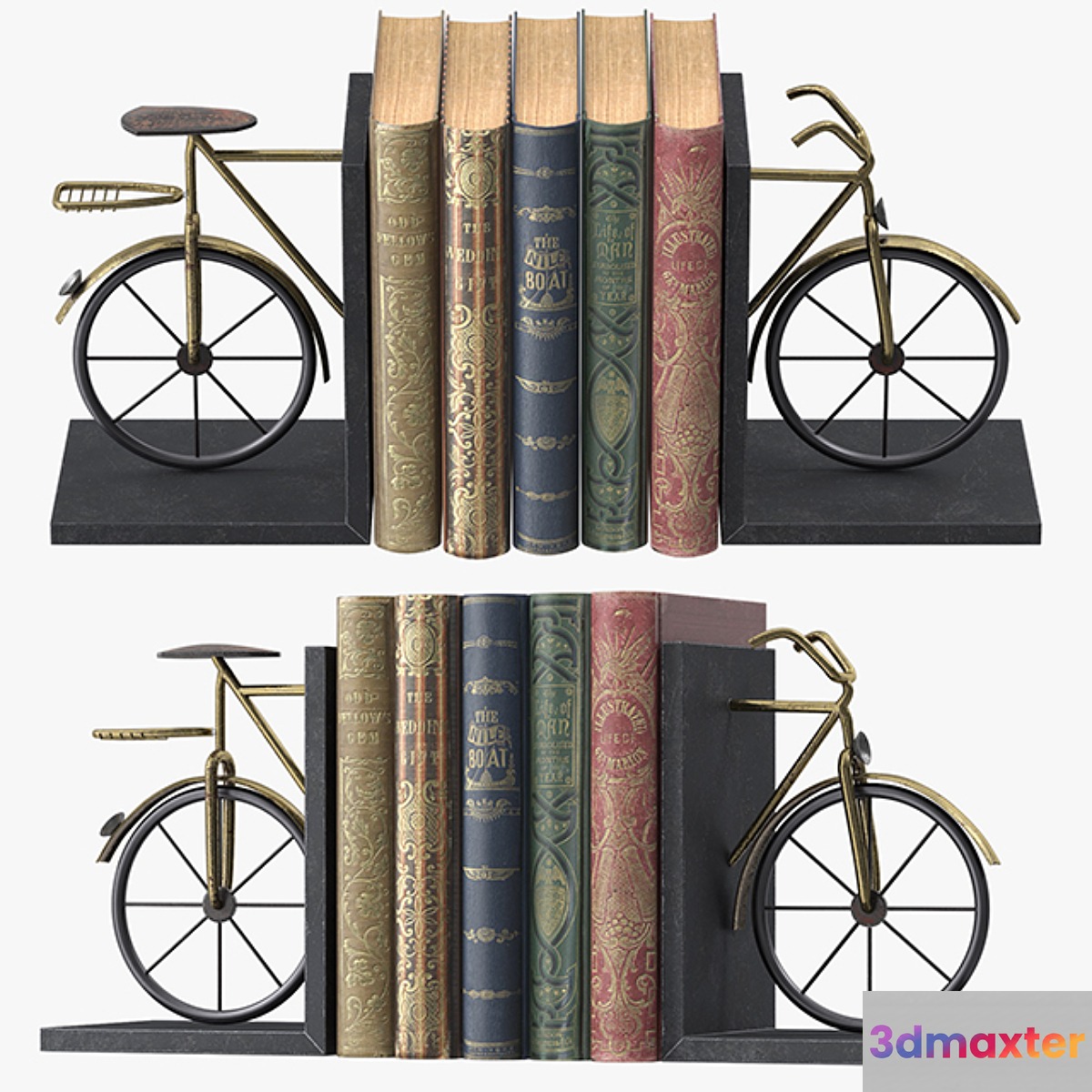 Bicycle Book Ends 3D Max