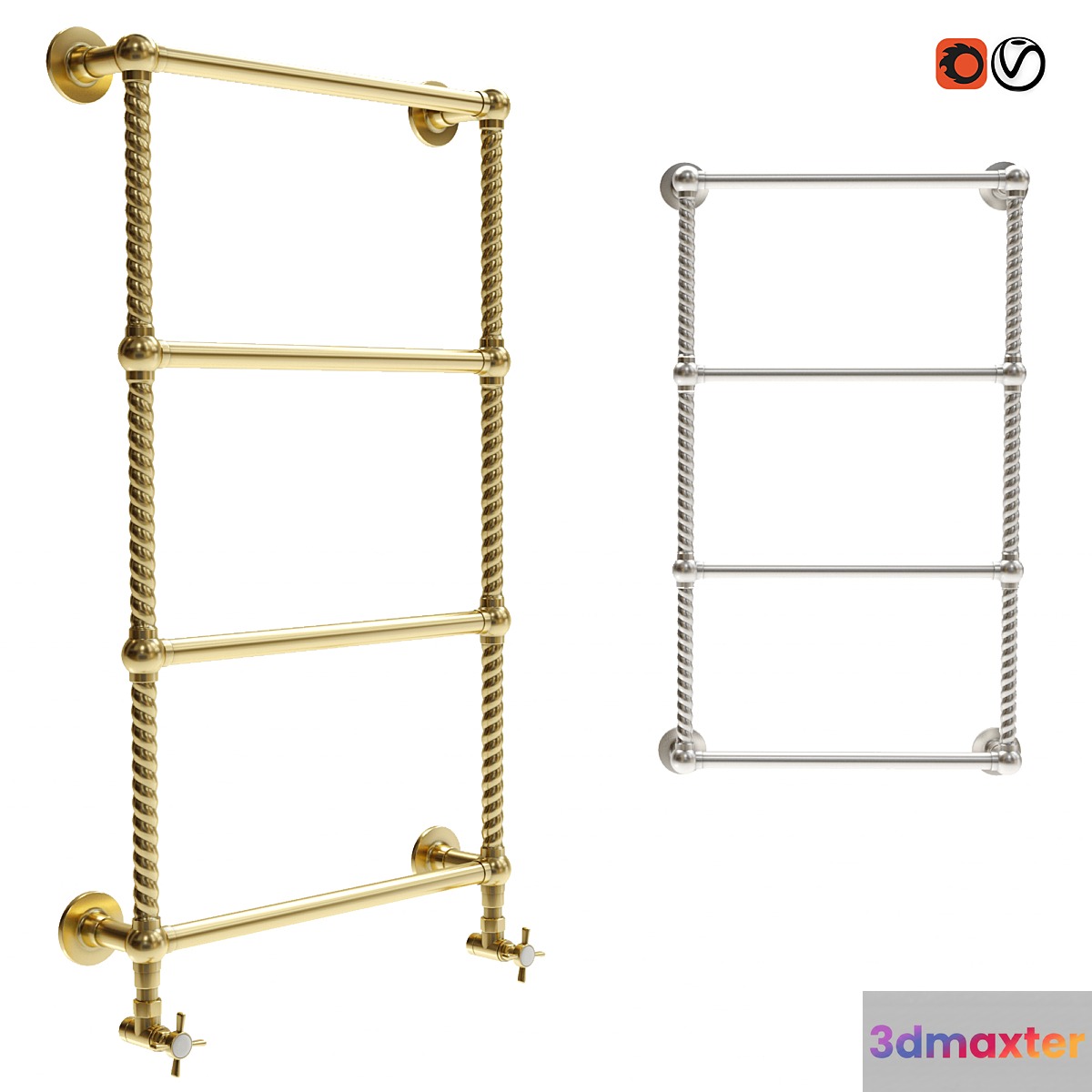 Heated towel rails Cordivari Retro I 3D Max