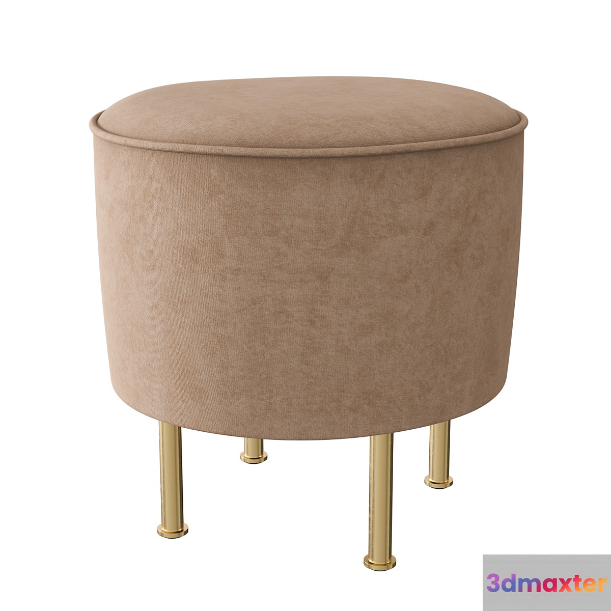 Modern line pouffe 3D Max
