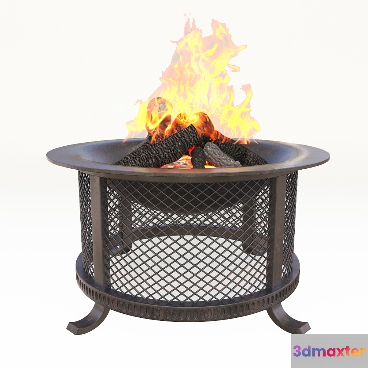 fire pit 3D Max