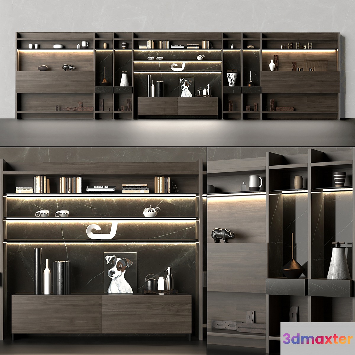 bookcase MisuraEmme OVER - No.3