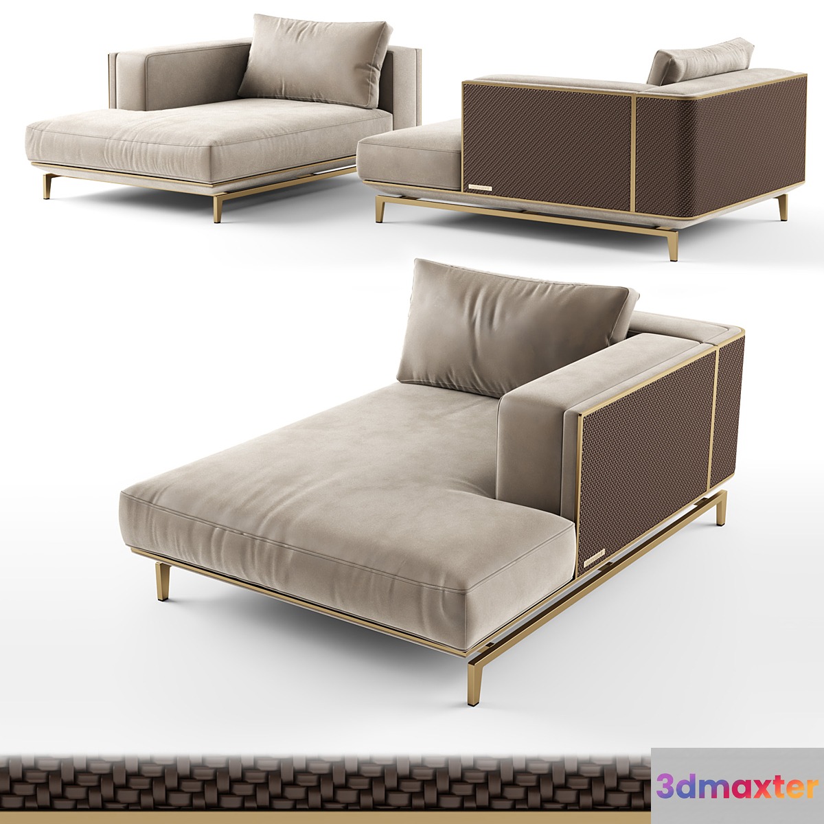 Visionnaire BACKSTAGE Chaise Longue