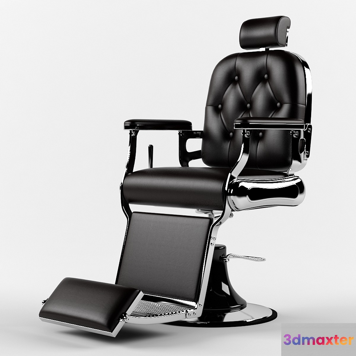 barbershop chair 3D Max