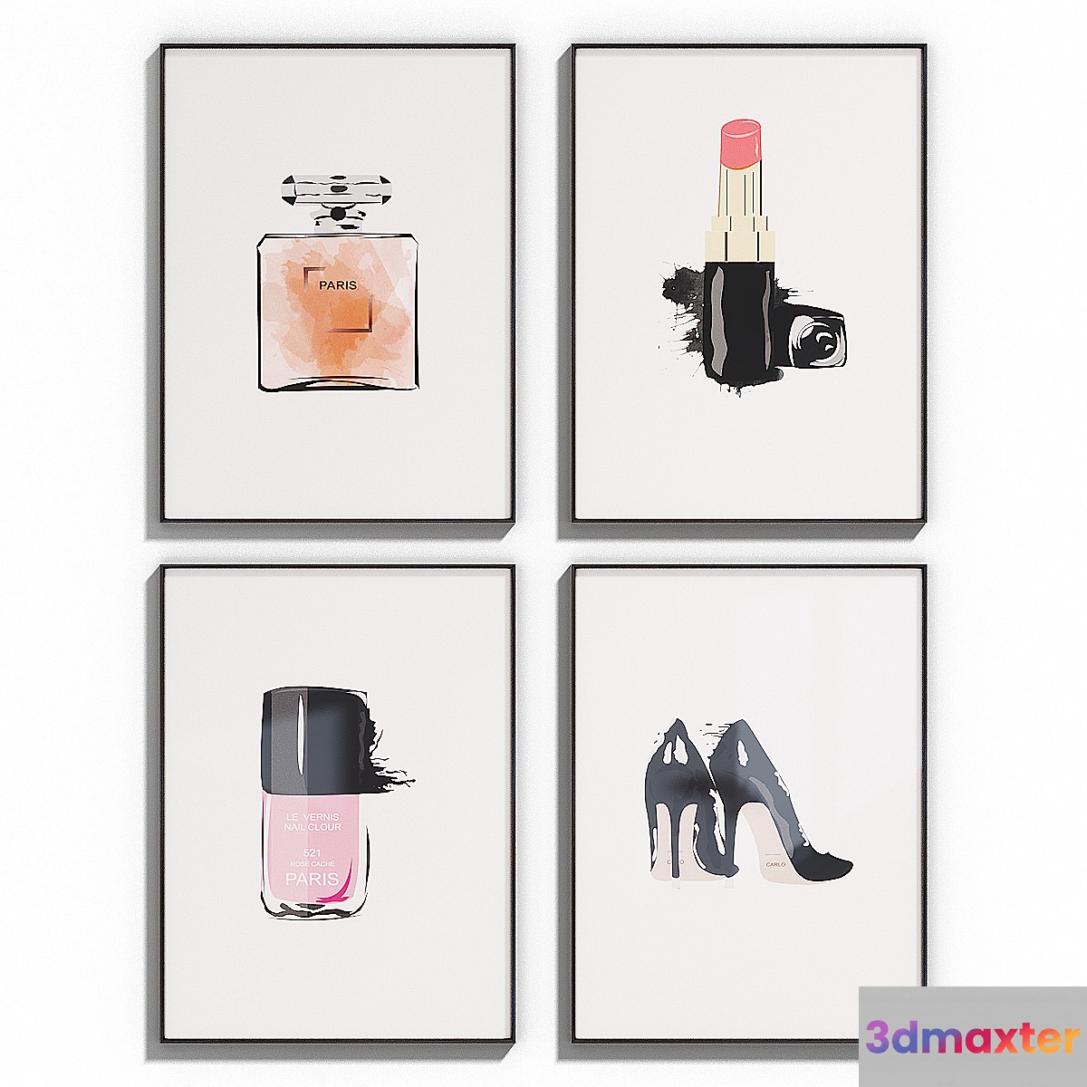 InteriorsHome Poster Set 49 3D Max