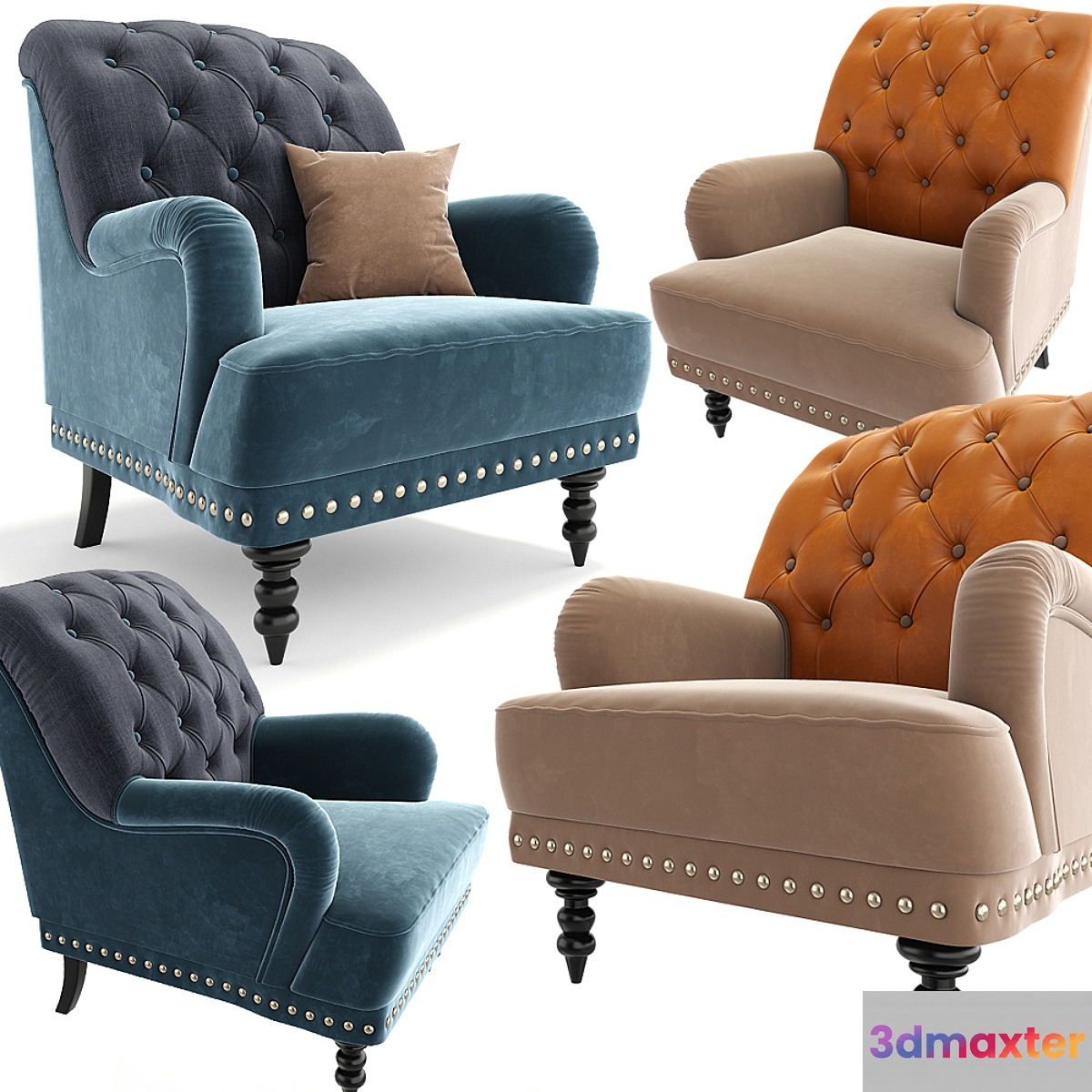 Armchair 01 3D Max