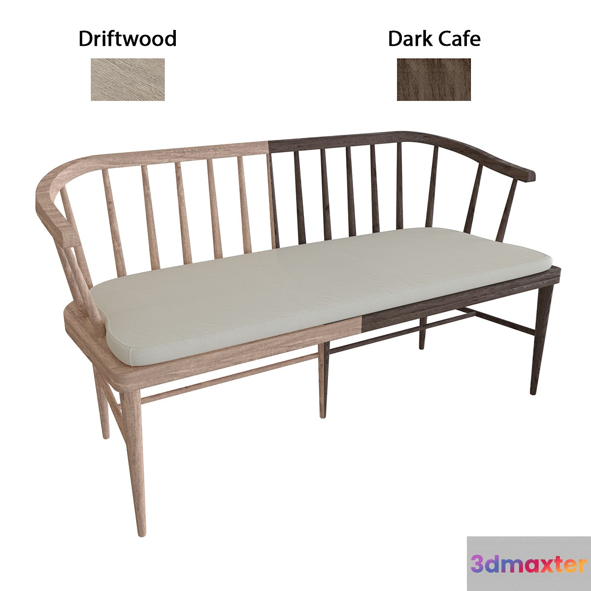West Elm Dexter Bench 3D Max