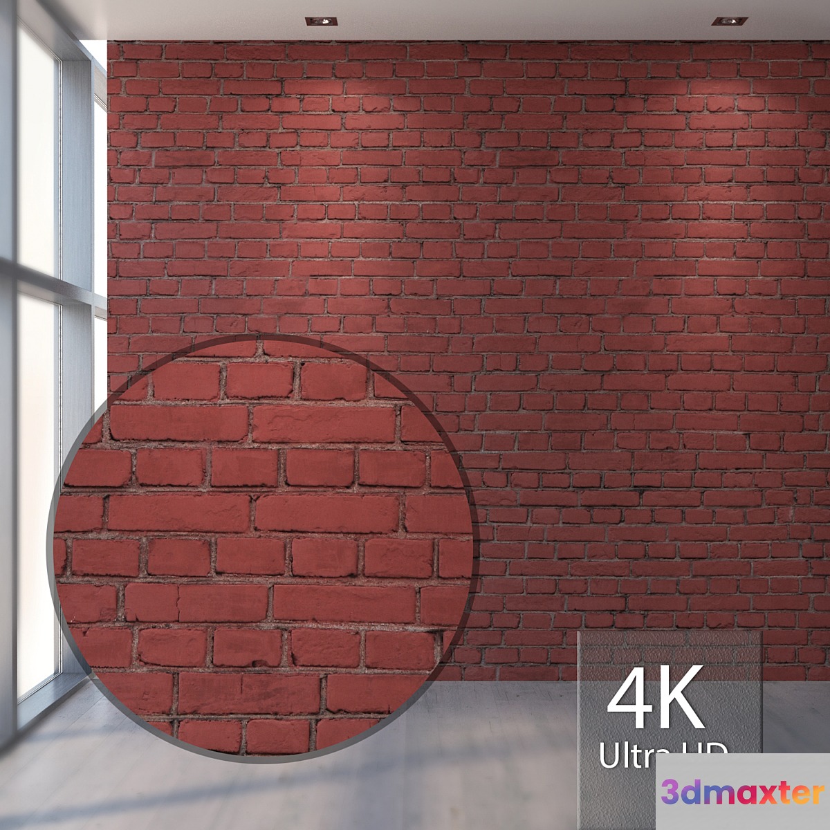Red brick 808 3D Max