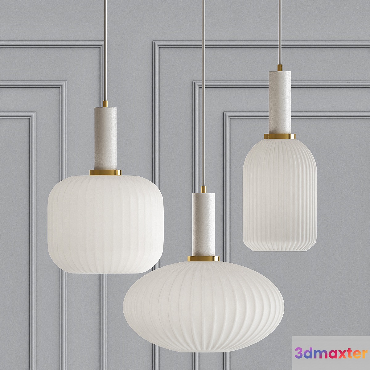 Ferm Living chinese lantern White - No.2 3D Max
