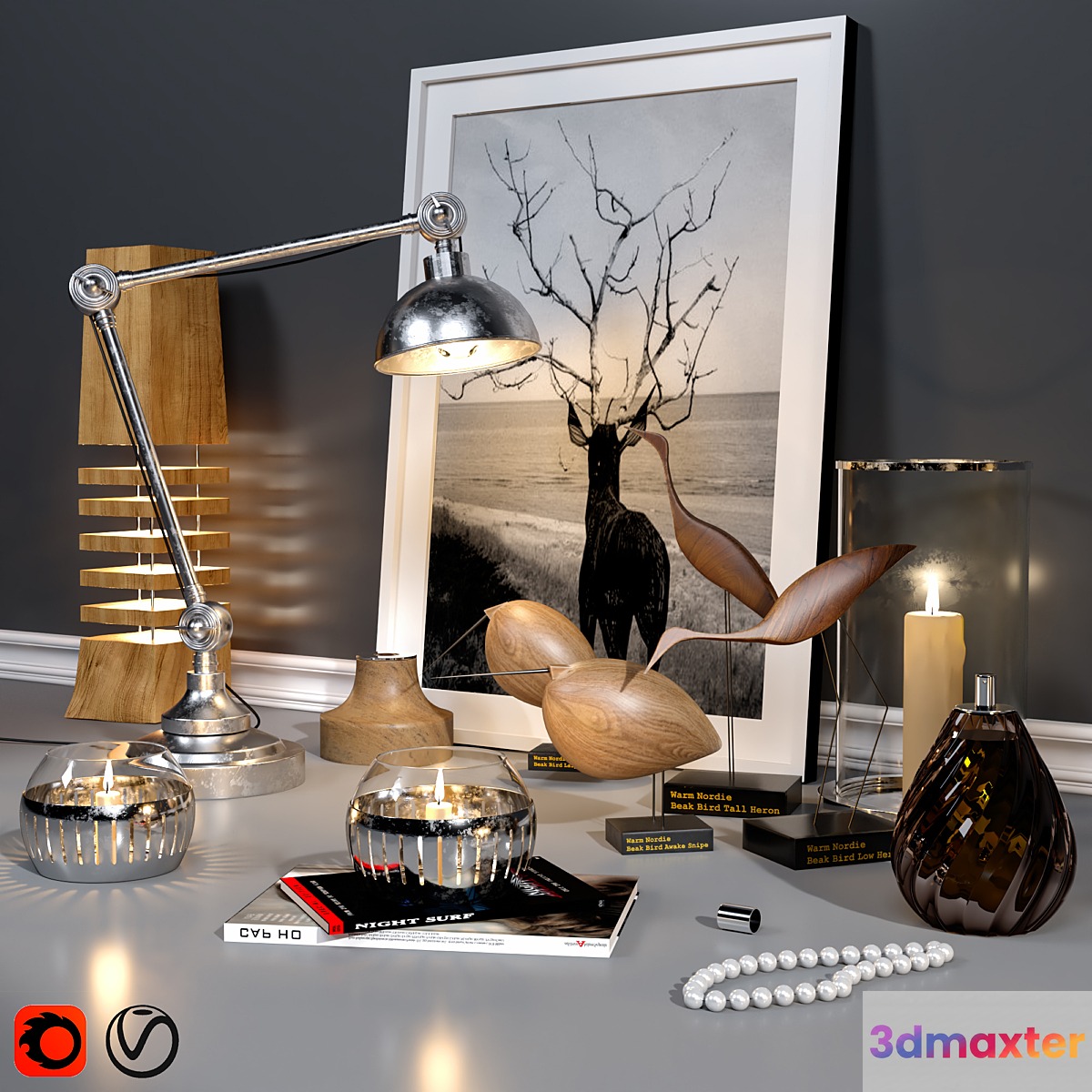 Decorative set_Vitra Model 3D Max