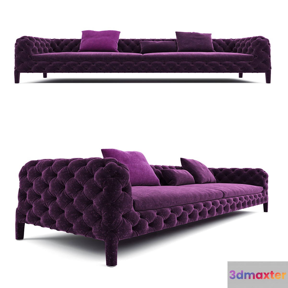 Windsor Sofa 3D Max