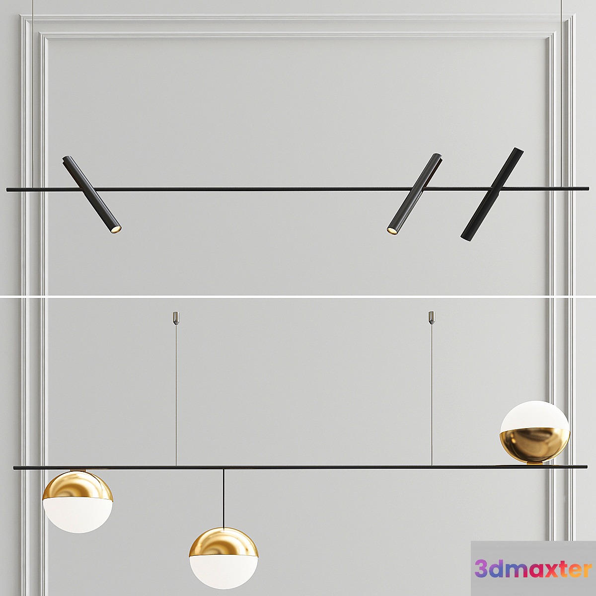 Technum and Kreon Esprit Pendants 3D Max