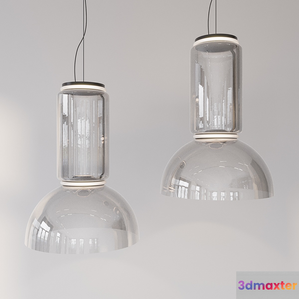 FLOS Noctambule Cone and Bowl 3D Max