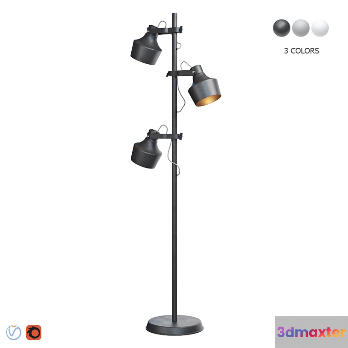 Floor lamp Odeon Light Osta 4082 _ 3F 4083 _ 3F 4084 _ 3F 3D Max