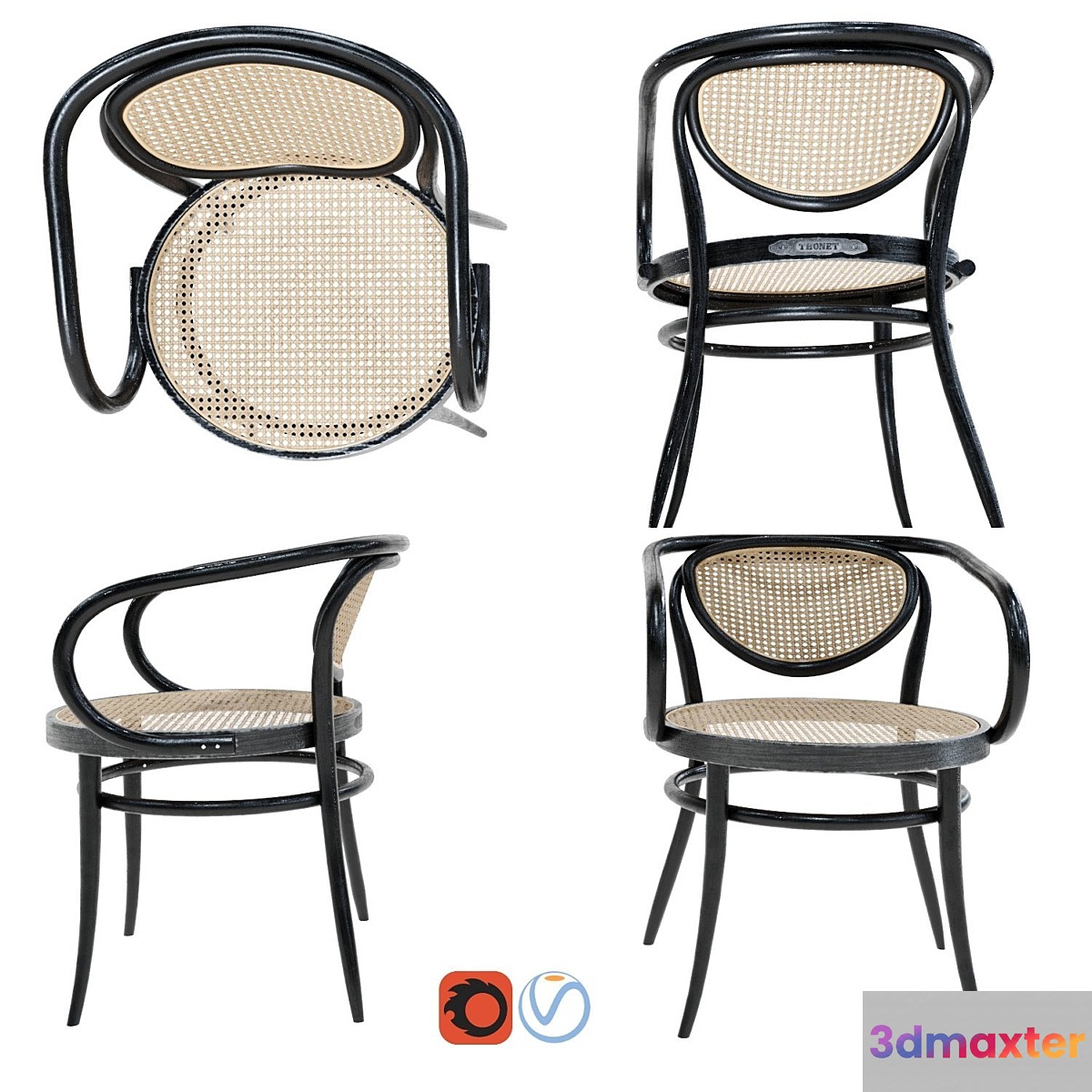 Thonet chair 3D Max