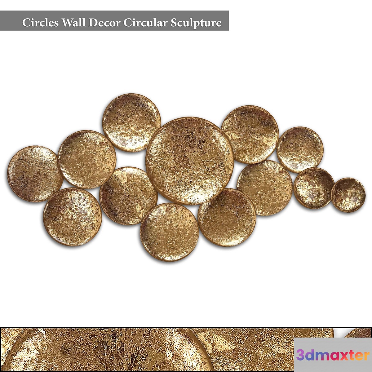 Circles Wall Decor Circular Sculpture 3D Max