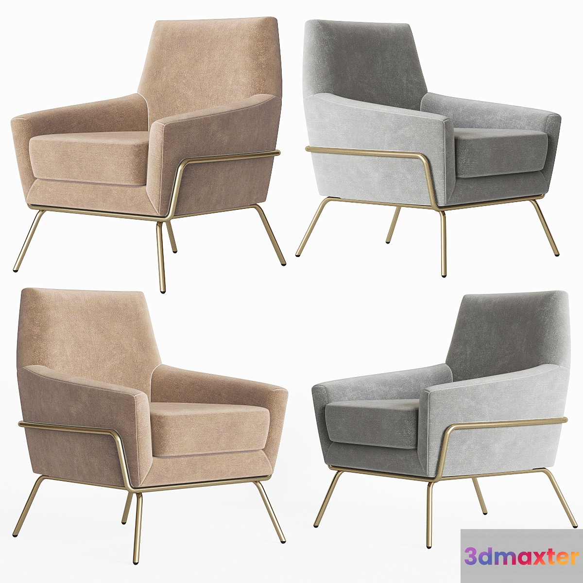Deephouse Amsterdam Armchair 3D Max