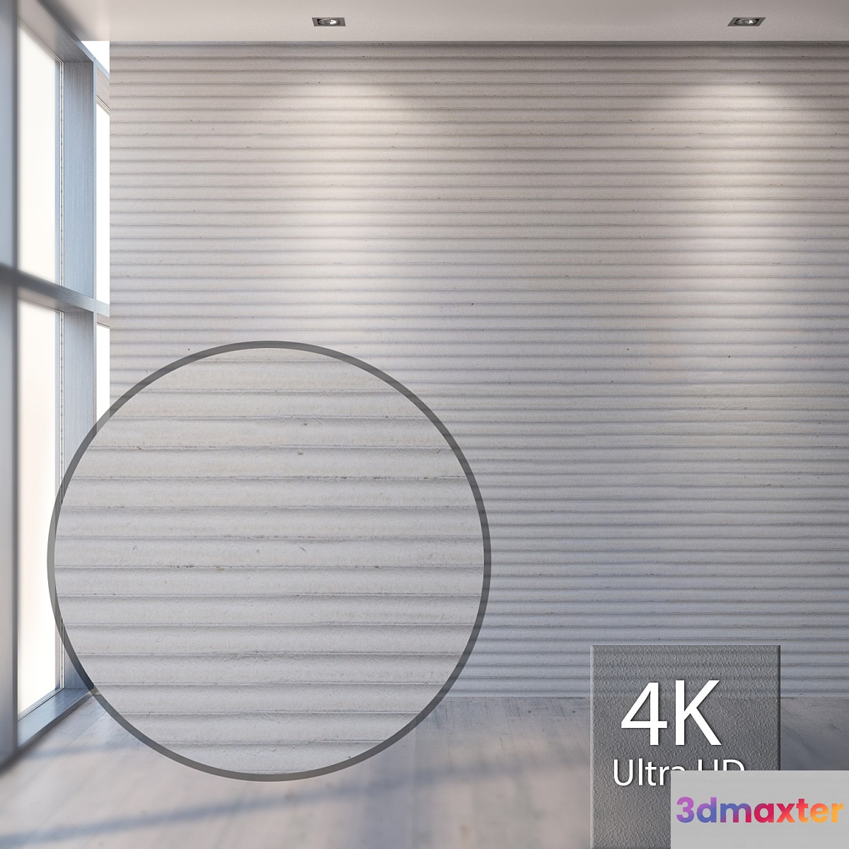 Fluted wall 822 3D Max