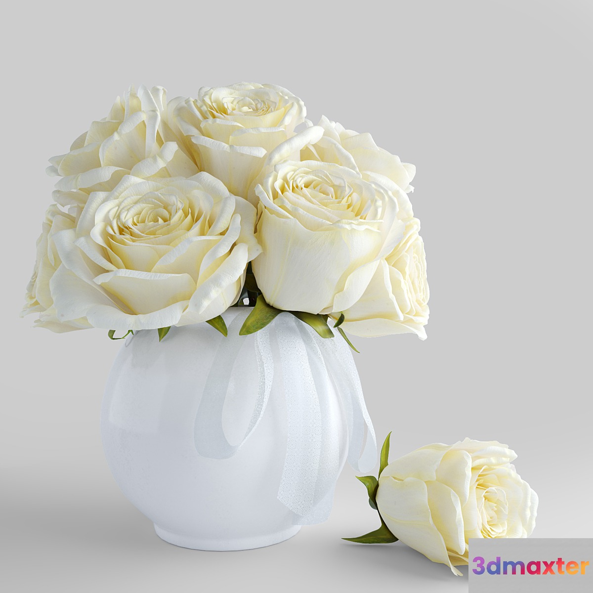 Bouquet of white roses - No.4