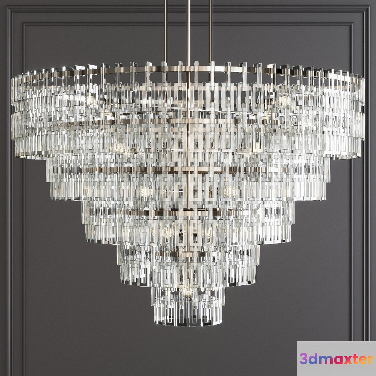 Restoration Hardware MARIGNAN ROUND CHANDELIER 60 Nickel