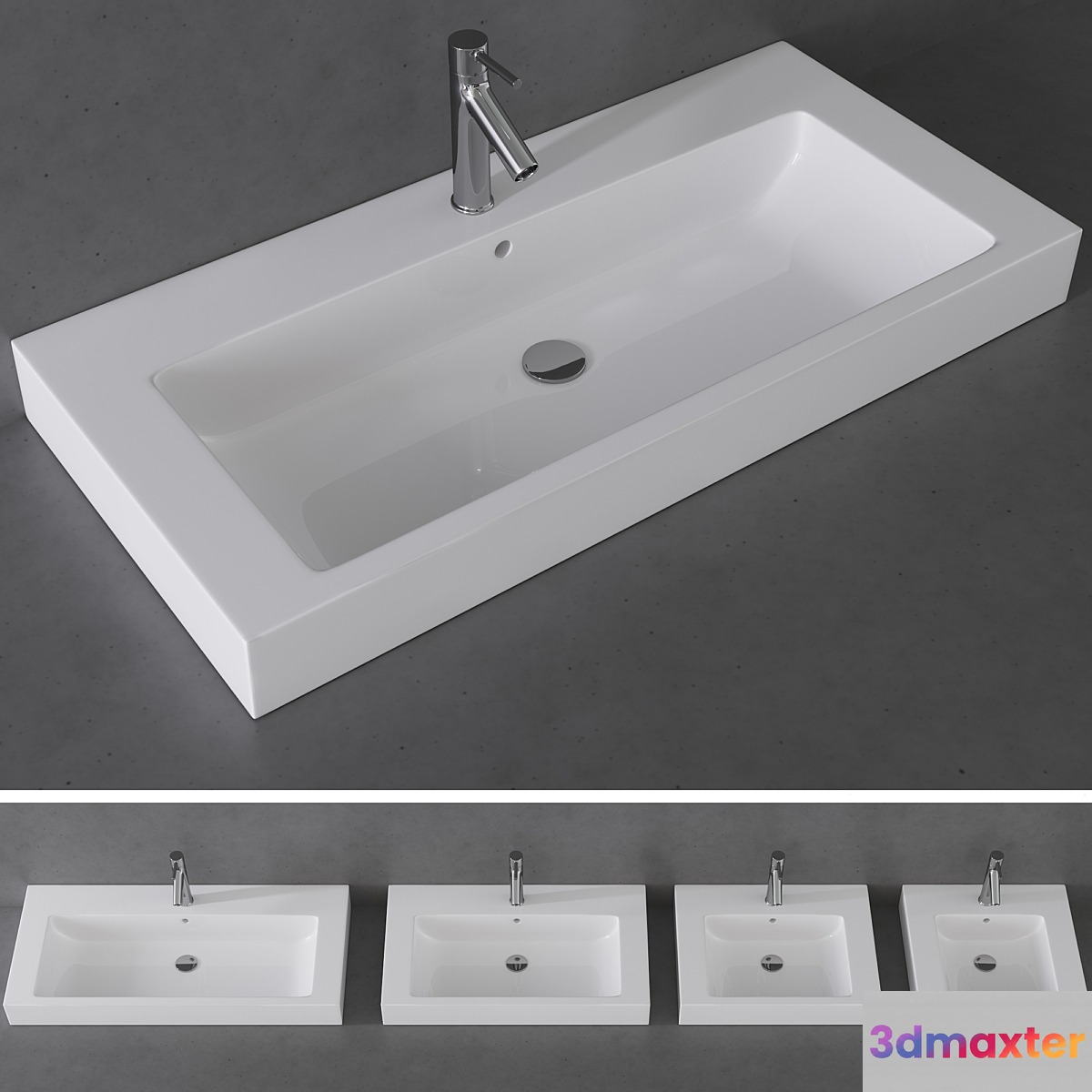 KOLO MODO washbasin series  AXOR Starck mixer 3D Max