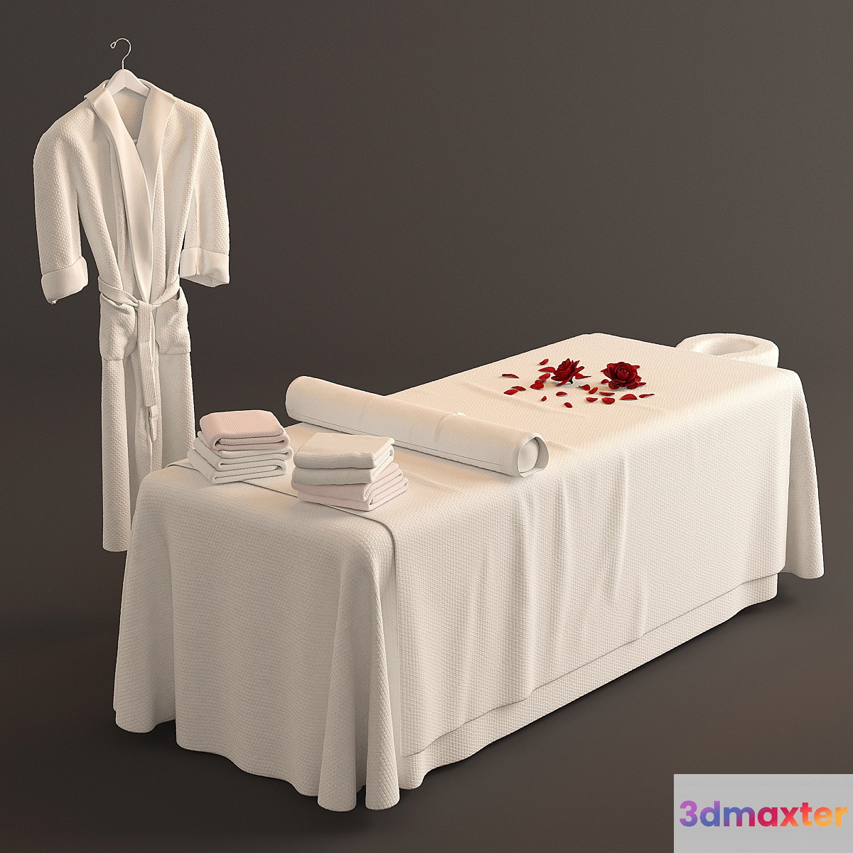 Spa Bed Massage Table 2 3D Max