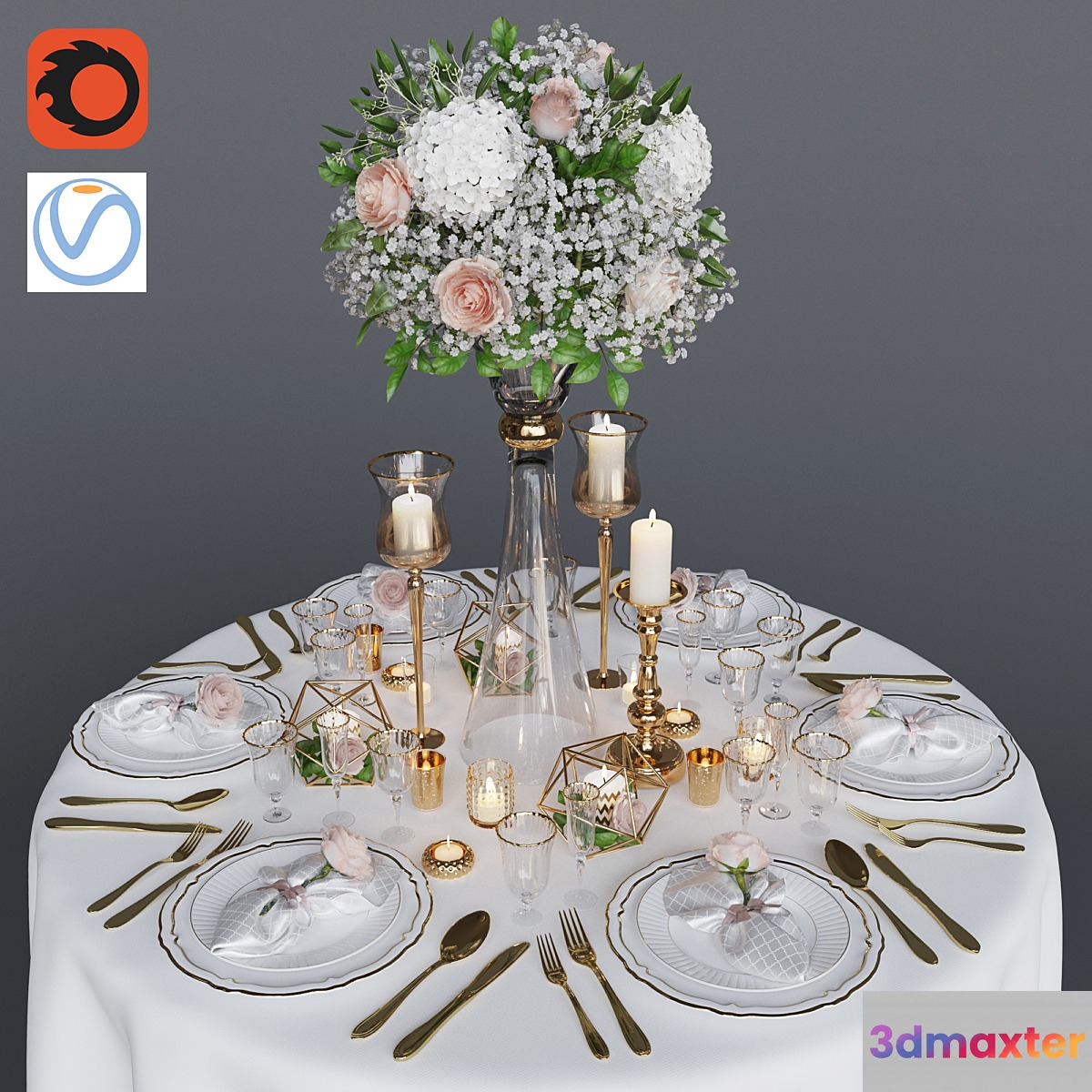 Wedding table setting 1