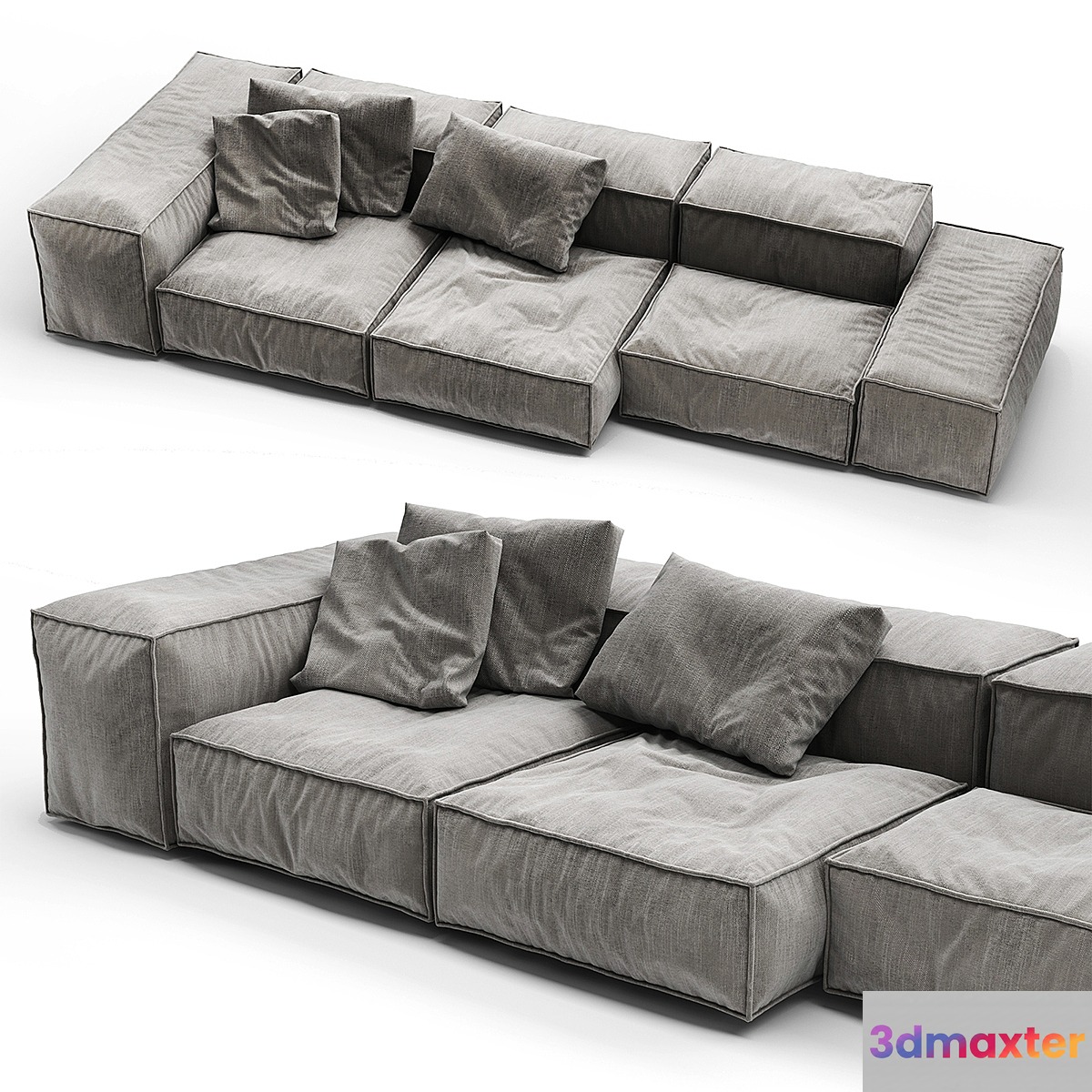 Living Divani_Extrasoft 3D Max