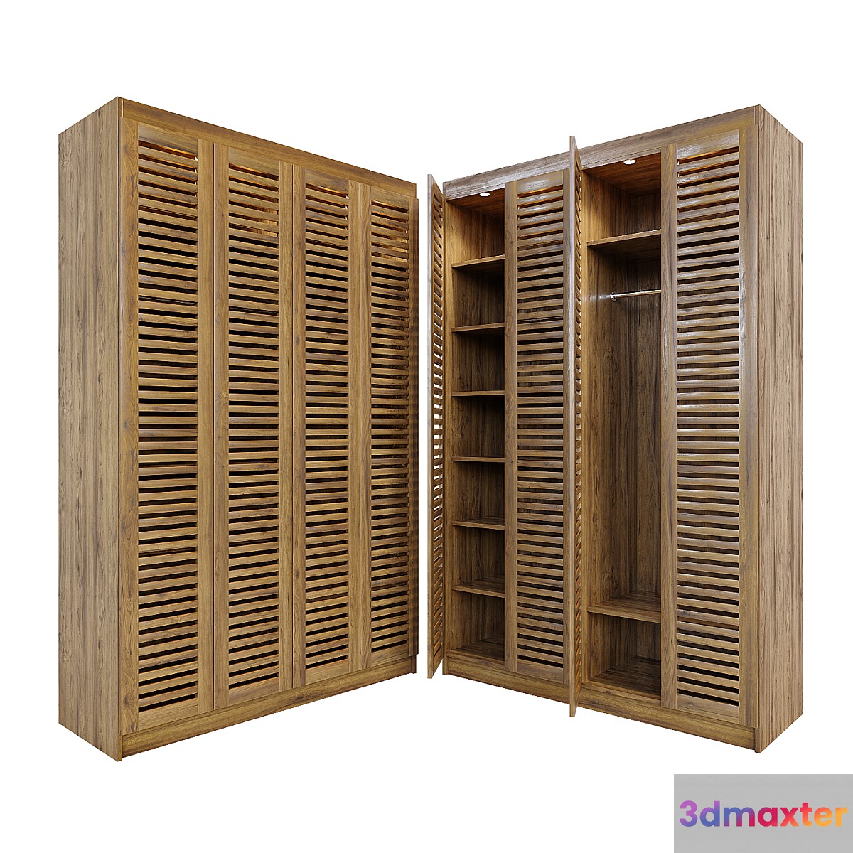 Wardrobe with lattice facades 3D Max