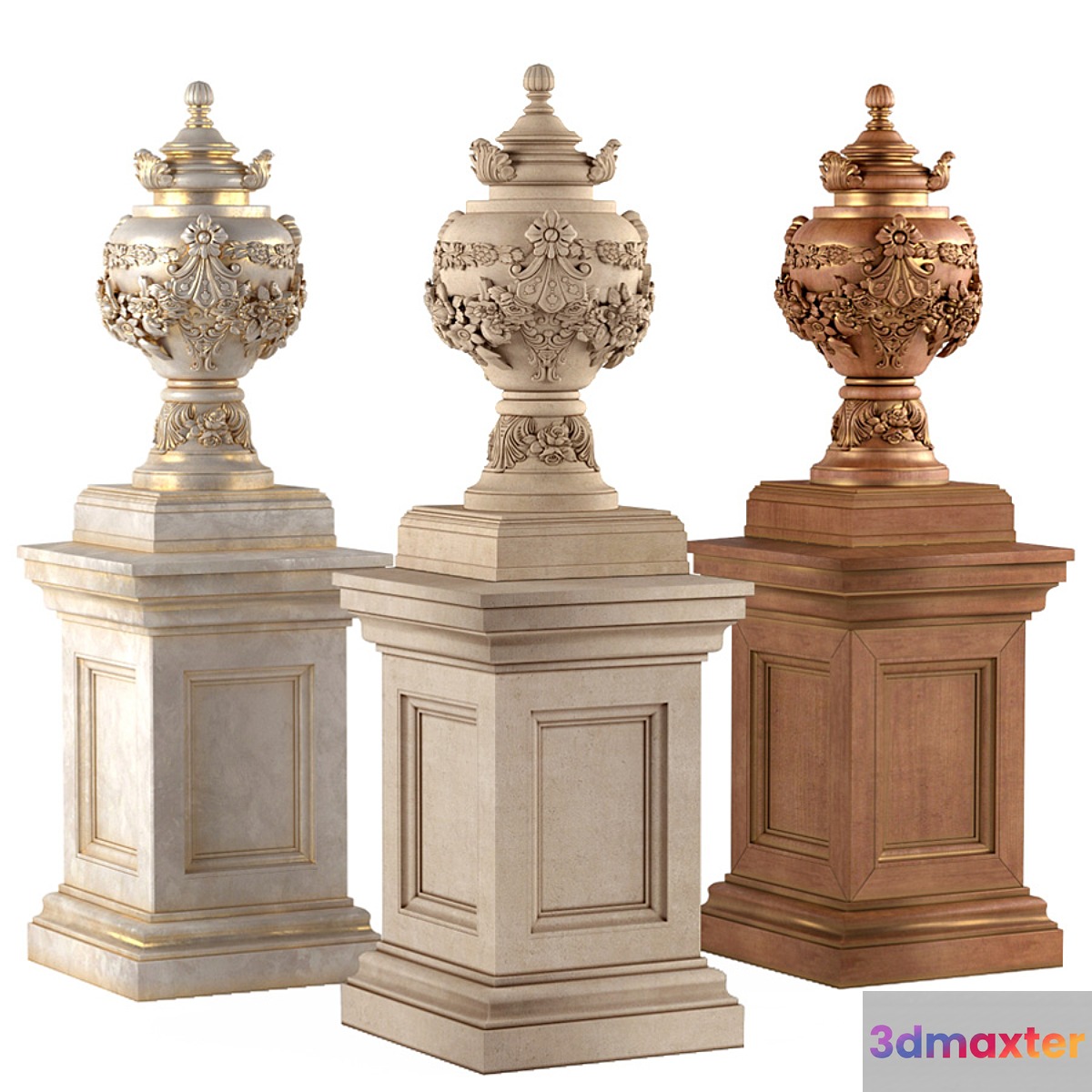 Classic vase for decoration of the facade and interior - No.2