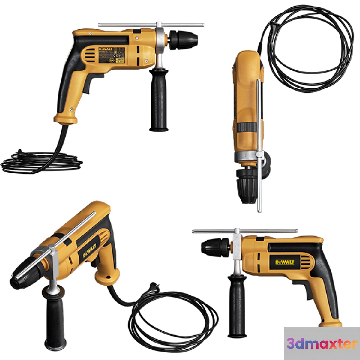 dewalt hammer drill 3D Max