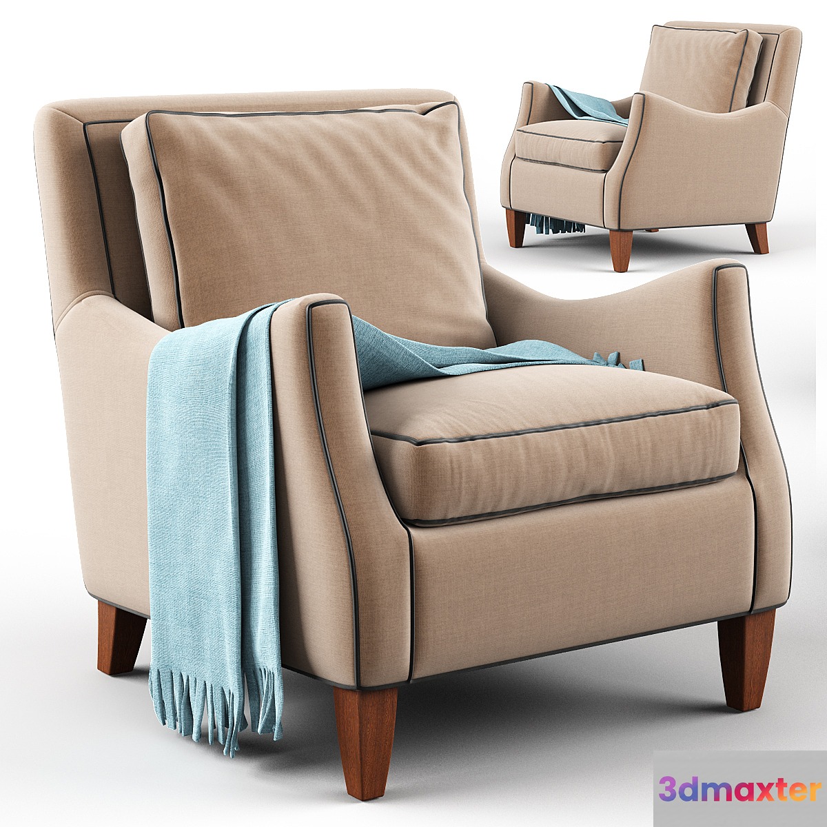 braxton haynes chair 3D Max
