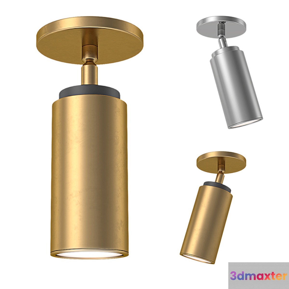 RH - Champeaux Adjustable Flushmount 3D Max