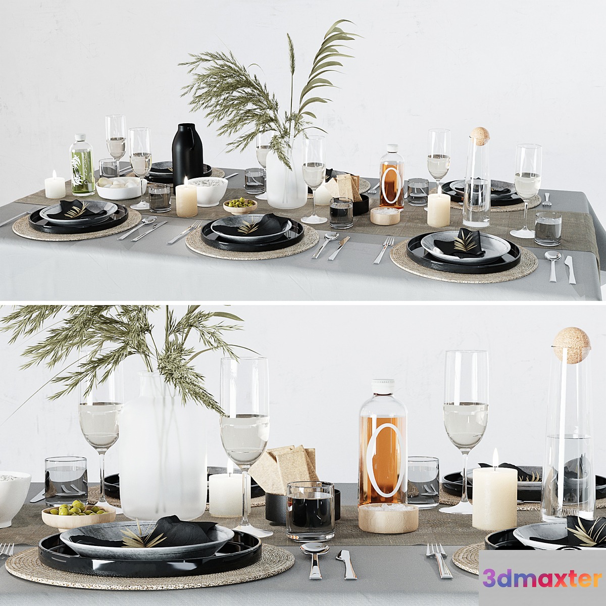 Breakfast table setting
