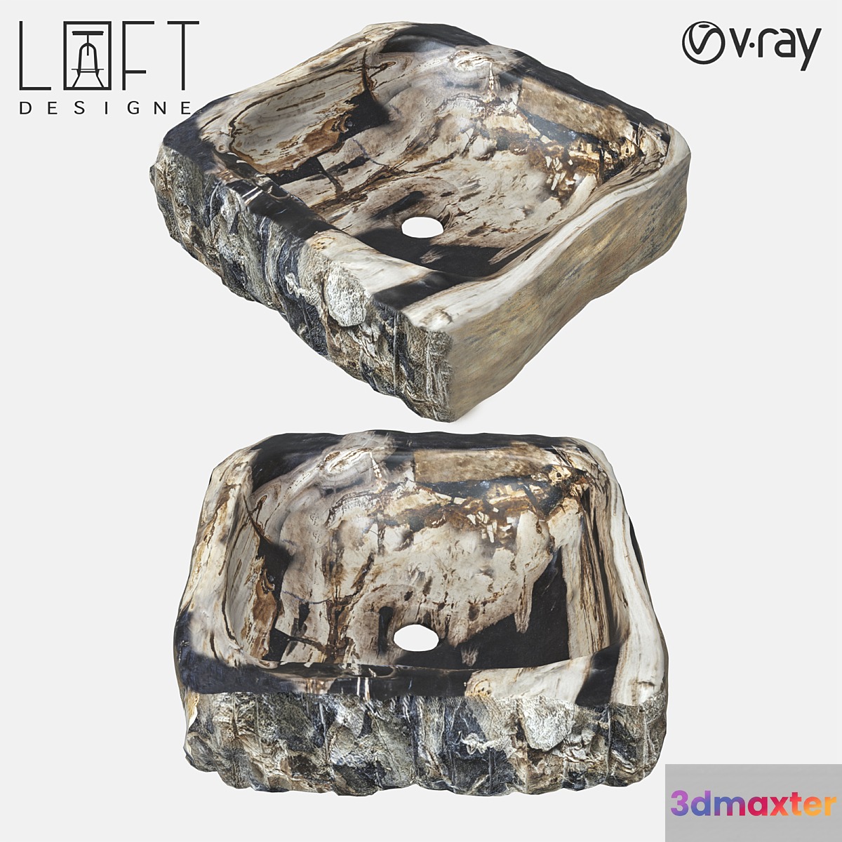Sink LoftDesigne 3357 model 3D Max