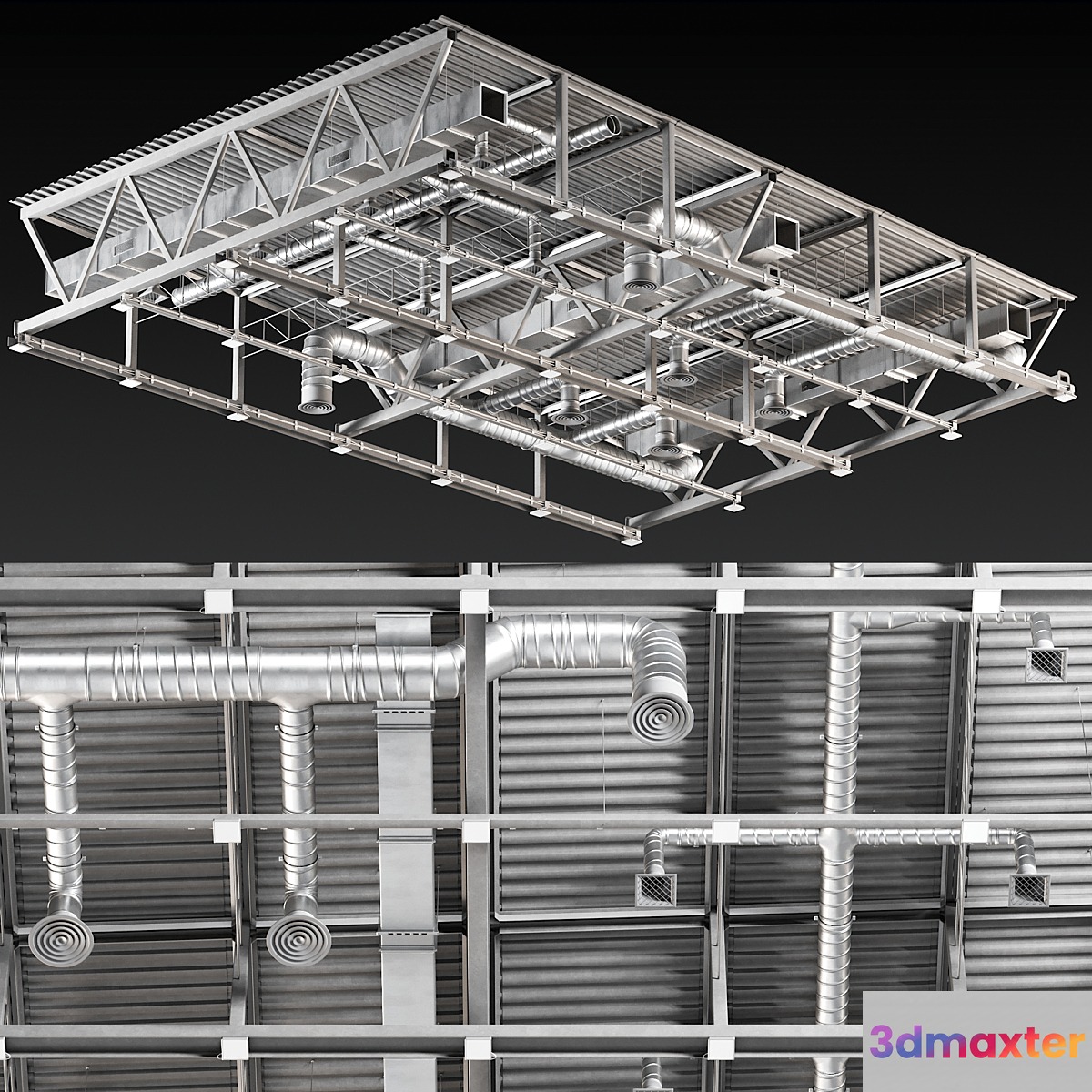 Ceiling Ventilation Gray
