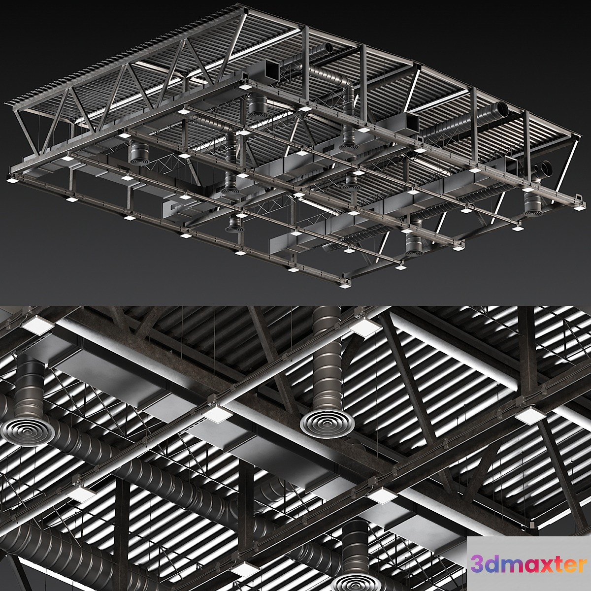 Ceiling Ventilation Black - No.2