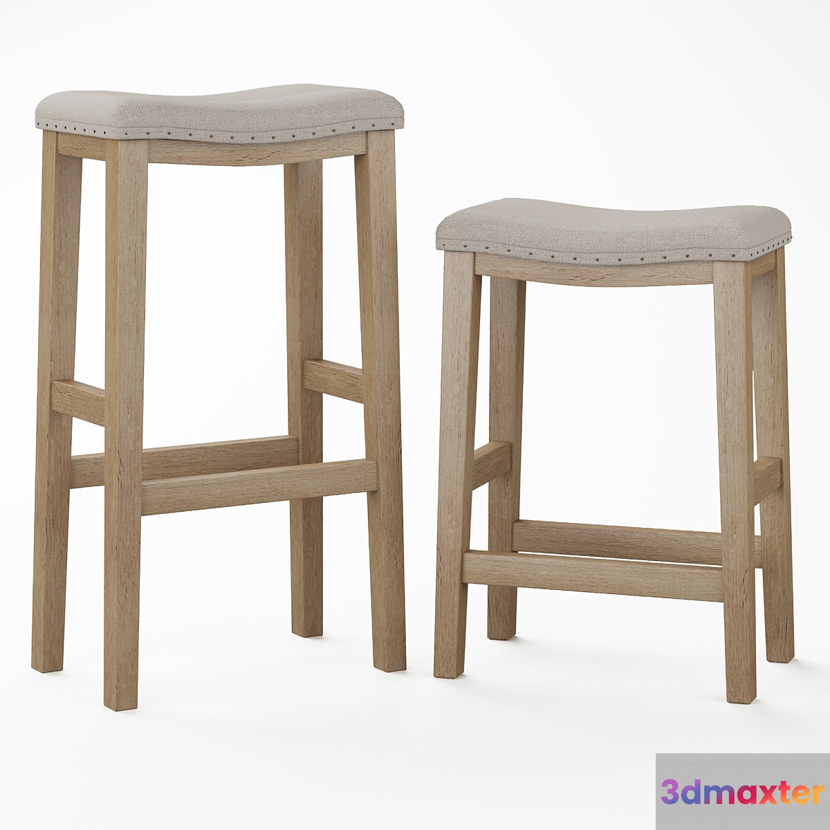 PB Selma Bar and Counterstool 3D Max