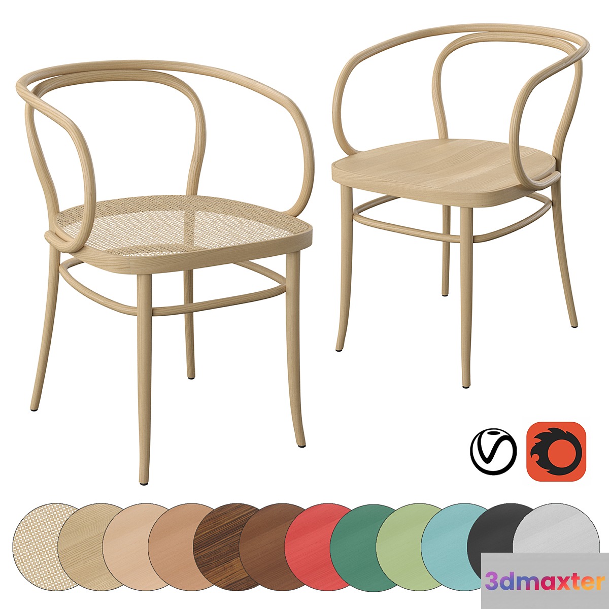 Armchair Thonet 209 3D Max
