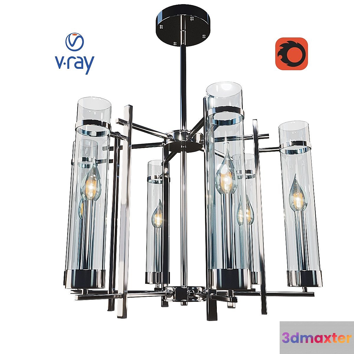 HUGO ceiling lamp model from the company ARTE LAMP Italy. 3D Max