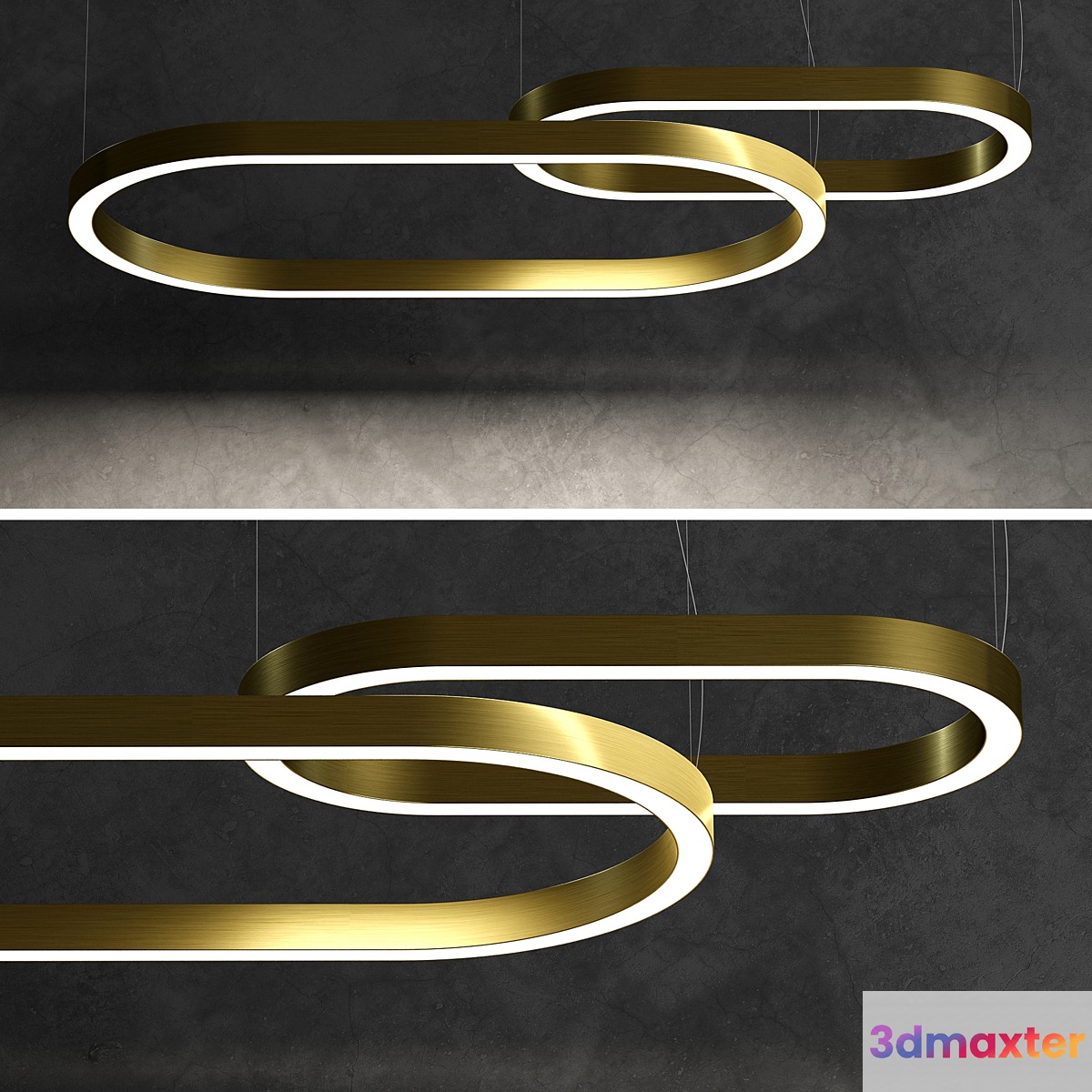 Ceiling lamp Ellipse from Forstlight 3D Max