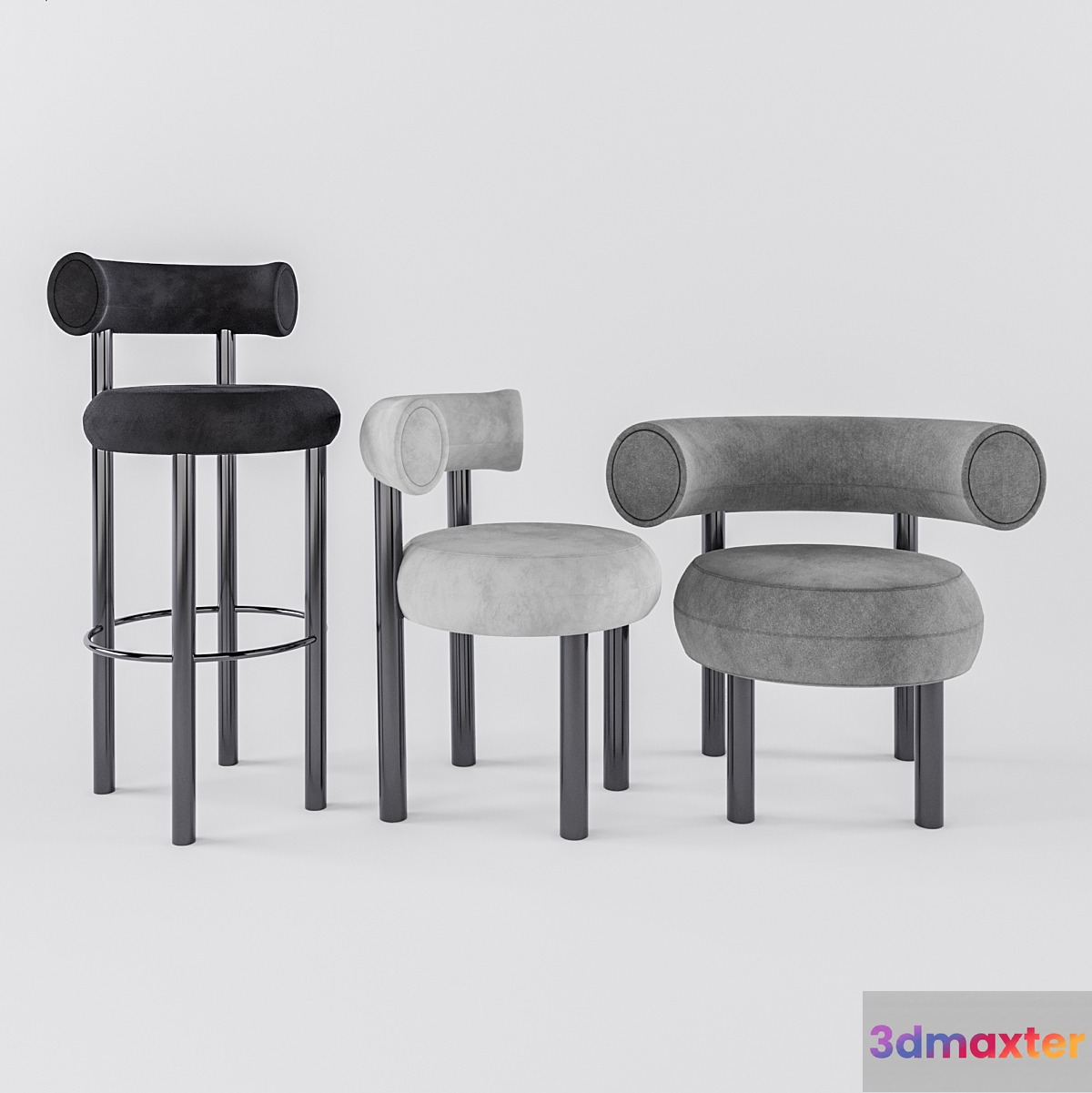 Tom Dixon Fat chairs 3D Max